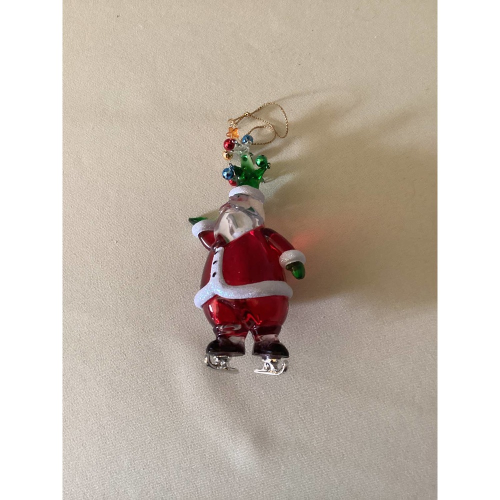 Santa on ice skates